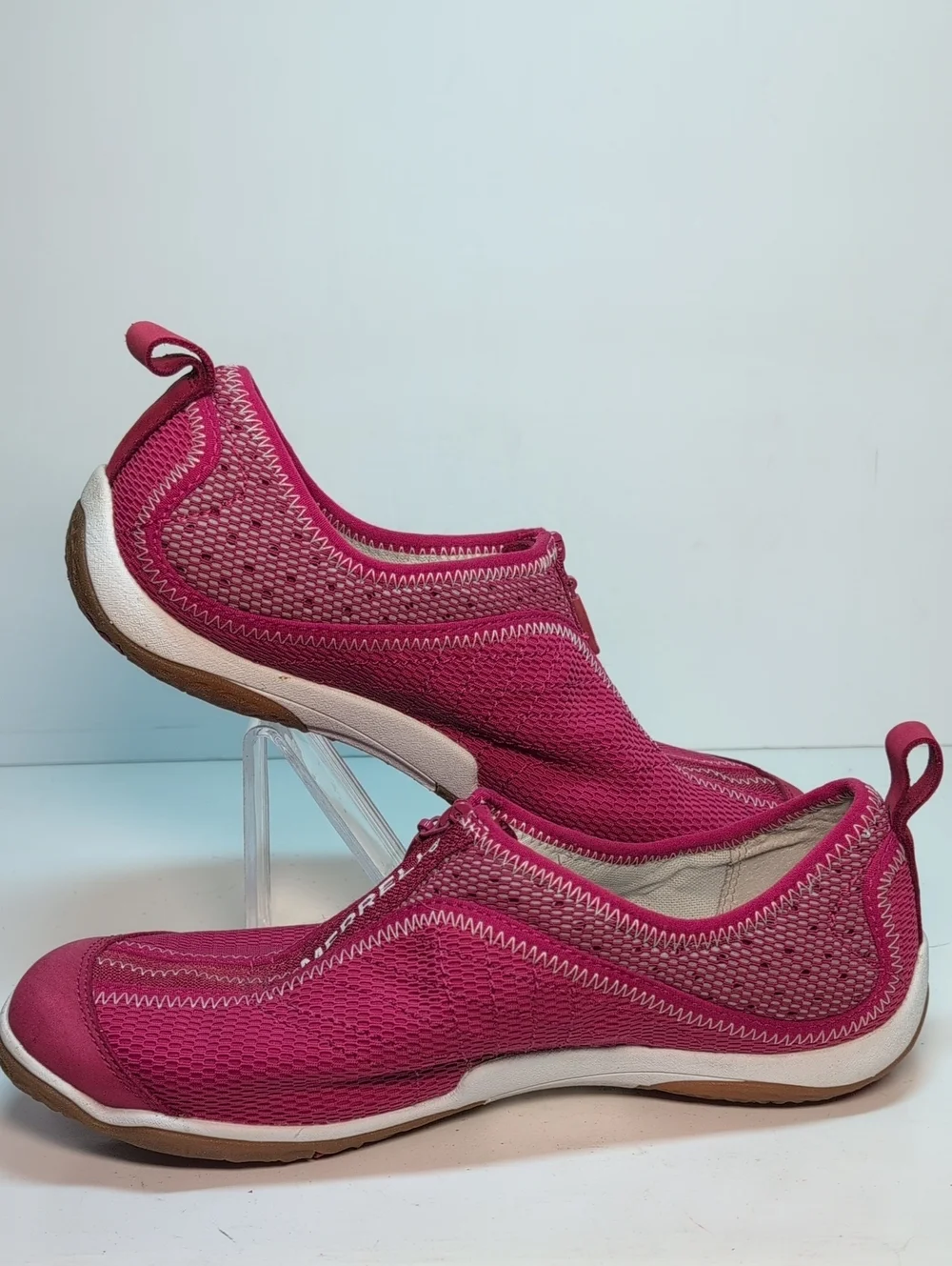 Merrell Lorelei zip Persian Red minimalist sporty sneakers womans size 8 EU 38.5